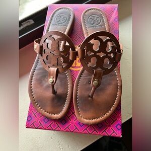Brown Tory Burch Miller Sandal size 9